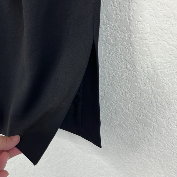 Salvatore Ferragamo Pleated Trouser Side Slit Pocket Pencil Skirt Wool - Picture 3 of 8